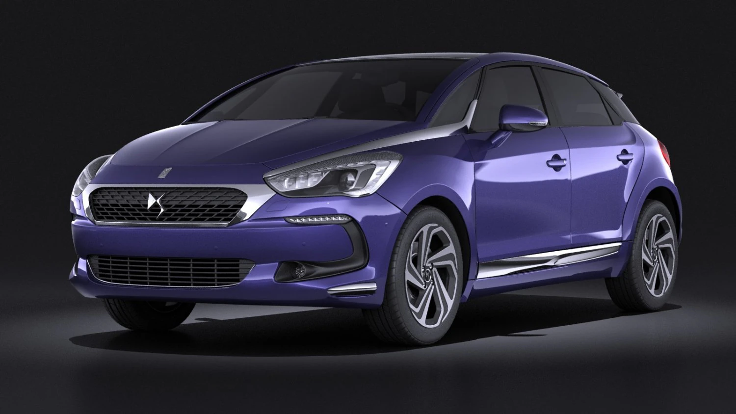 Citroen DS5 2016 vray 3D Model .c4d .max .obj .3ds .fbx .stl .blend