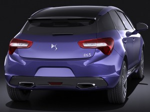 Citroen DS5 2016 vray 3D Model
