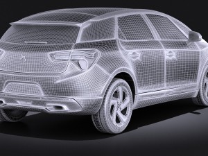 Citroen DS5 2016 vray 3D Model