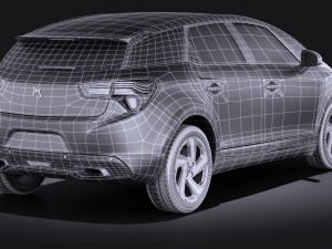 Citroen DS5 2016 vray 3D Model
