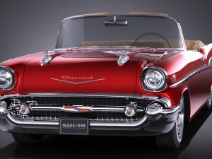 Chevrolet Bel Air Convertible 1957 3D Model