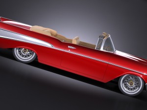 Chevrolet Bel Air Convertible 1957 3D Model
