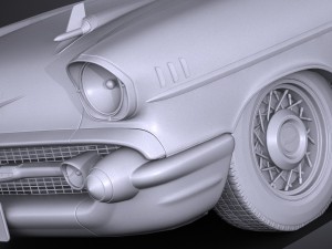 Chevrolet Bel Air Convertible 1957 3D Model