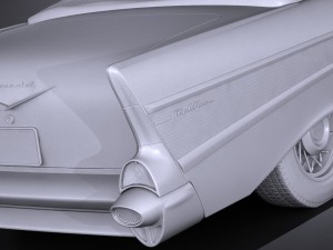 Chevrolet Bel Air Convertible 1957 3D Model