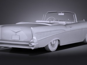 Chevrolet Bel Air Convertible 1957 3D Model