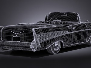 Chevrolet Bel Air Convertible 1957 3D Model