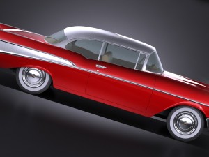 Chevrolet Bel Air Coupe 1957 Vray 3D Model