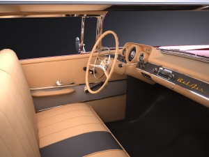 Chevrolet Bel Air Coupe 1957 Vray 3D Model