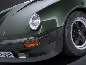 Porsche 911 930 Turbo 1975 3D Model