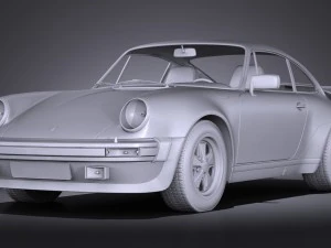 Porsche 911 930 Turbo 1975 3D Model