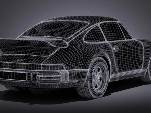 Porsche 911 930 Turbo 1975 3D Model