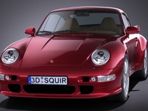 Porsche 911 993 Turbo 1995 vray Modèle 3D