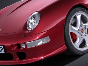 Porsche 911 993 Turbo 1995 vray Modèle 3D
