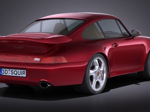 Porsche 911 993 Turbo 1995 vray Modèle 3D