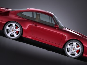 Porsche 911 993 Turbo 1995 vray Modèle 3D