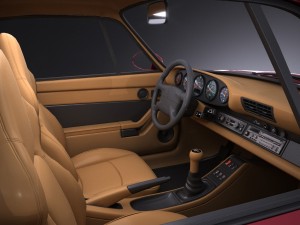 Porsche 911 993 Turbo 1995 vray Modèle 3D