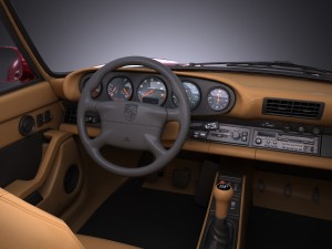 Porsche 911 993 Turbo 1995 vray Modèle 3D