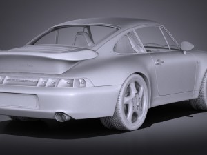 Porsche 911 993 Turbo 1995 vray Modèle 3D