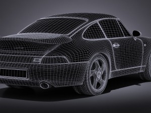 Porsche 911 993 Turbo 1995 vray Modèle 3D
