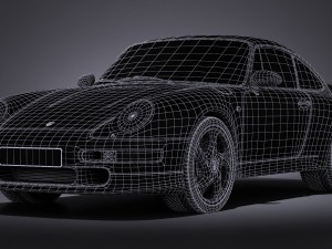 Porsche 911 993 Turbo 1995 vray Modèle 3D