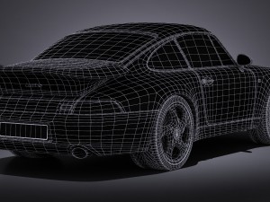 Porsche 911 993 Turbo 1995 vray Modèle 3D