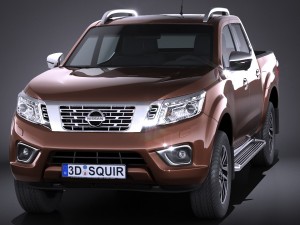 Nissan NP300 Navara Double Cab 2016 3D मॉडल