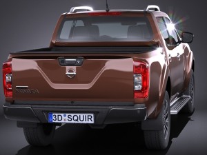 Nissan NP300 Navara Double Cab 2016 3D मॉडल