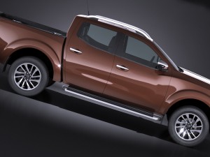 Nissan NP300 Navara Double Cab 2016 3D मॉडल