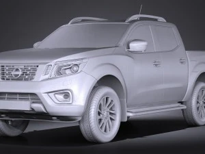 Nissan NP300 Navara Double Cab 2016 3D Model