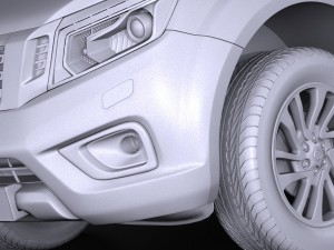 Nissan NP300 Navara Double Cab 2016 3D मॉडल