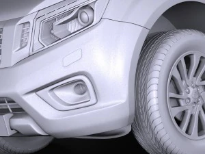 Nissan NP300 Navara Double Cab 2016 3D Model