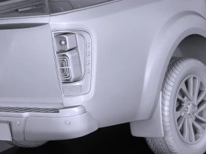 Nissan NP300 Navara Double Cab 2016 3D Model