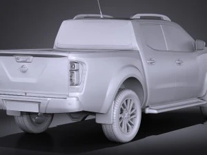 Nissan NP300 Navara Double Cab 2016 3D Model