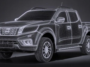 Nissan NP300 Navara Double Cab 2016 3D Model