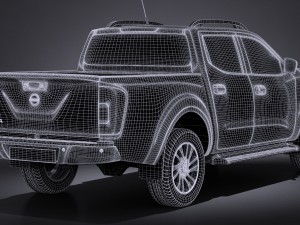 Nissan NP300 Navara Double Cab 2016 3D मॉडल
