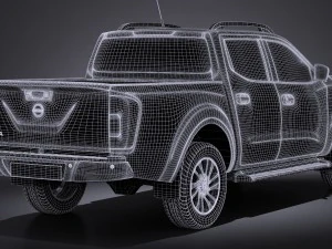 Nissan NP300 Navara Double Cab 2016 3D Model