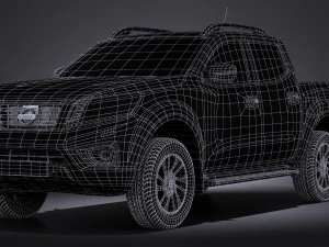 Nissan NP300 Navara Double Cab 2016 3D Model