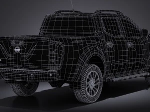 Nissan NP300 Navara Double Cab 2016 3D Model