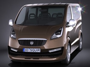 Generic Passenger Van 2016 3D Model