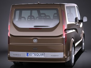 Generic Passenger Van 2016 3D Model