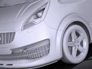Generic Passenger Van 2016 3D Model