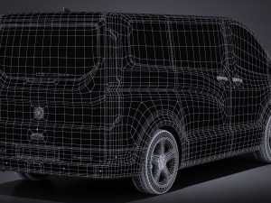 Generic Passenger Van 2016 3D Model