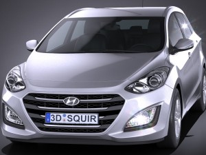 Hyundai i30 Tourer 2016 3D 模型