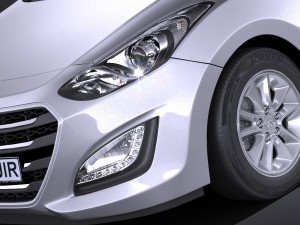 Hyundai i30 Tourer 2016 3D 模型