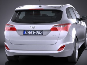 Hyundai i30 Tourer 2016 3D 模型