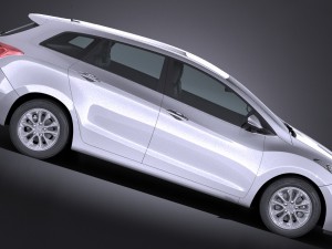 Hyundai i30 Tourer 2016 3D 模型