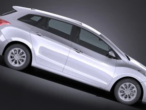 Hyundai i30 Tourer 2016 3D Model