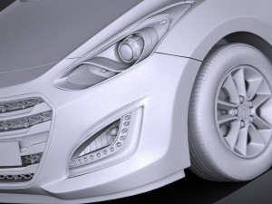 Hyundai i30 Tourer 2016 3D 模型