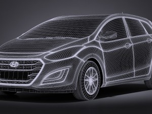 Hyundai i30 Tourer 2016 3D 模型