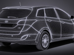 Hyundai i30 Tourer 2016 3D 模型